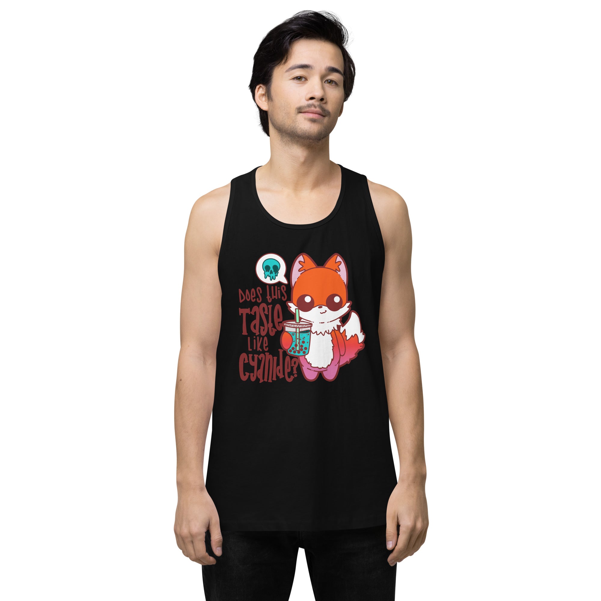 DOES THIS TASTE LIKE CYANIDE - Premium Tank Top - ChubbleGumLLC