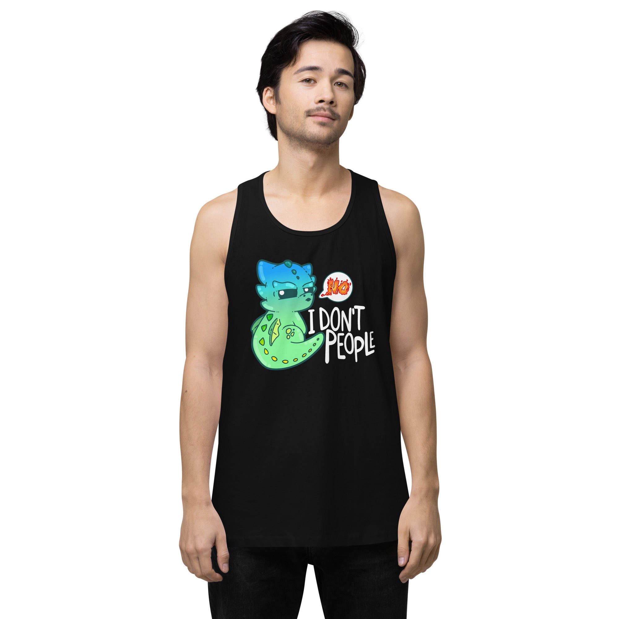 I DONT PEOPLE - Modified Premium Tank Top - ChubbleGumLLC