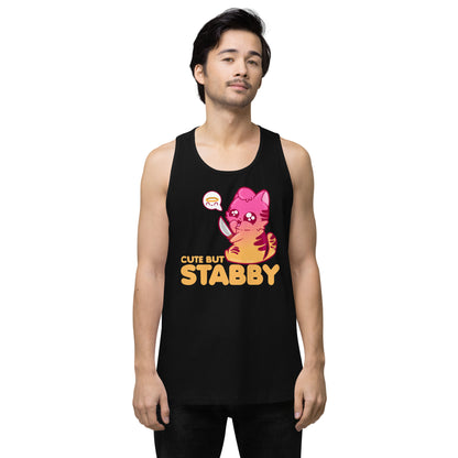 CUTE BUT STABBY - Premium Tank Top - ChubbleGumLLC