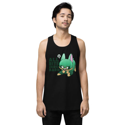 ALL BITE ZERO BARK - Premium Tank Top - ChubbleGumLLC