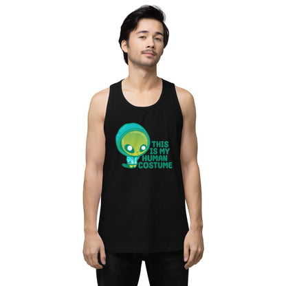 THIS IS MY HUMAN COSTUME - Premium Tank Top - ChubbleGumLLC