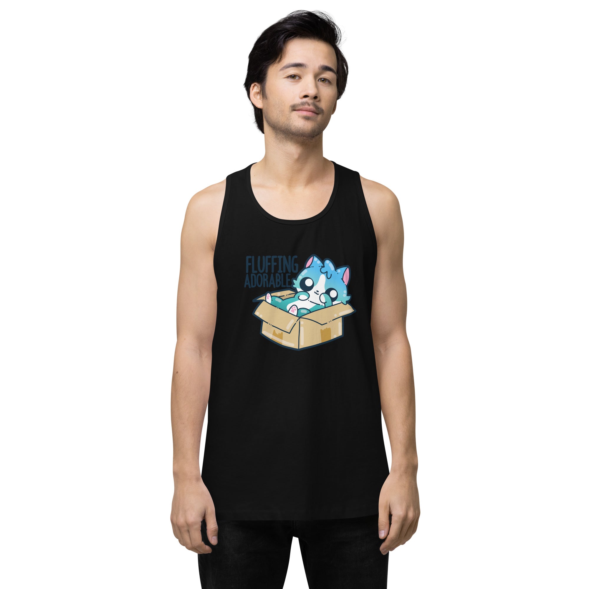 FLUFFING ADORABLE - Premium Tank Top - ChubbleGumLLC