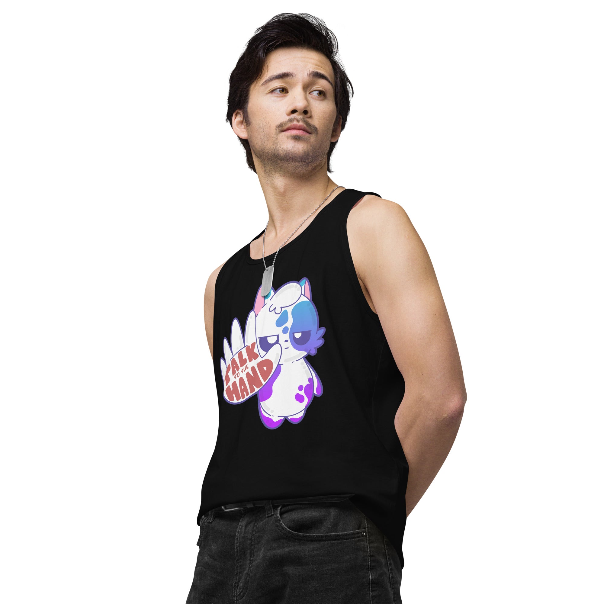 TALK TO THE HAND - Premium Tank Top - ChubbleGumLLC