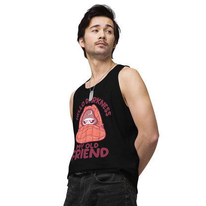 HELLO DARKNESS - Premium Tank Top - ChubbleGumLLC