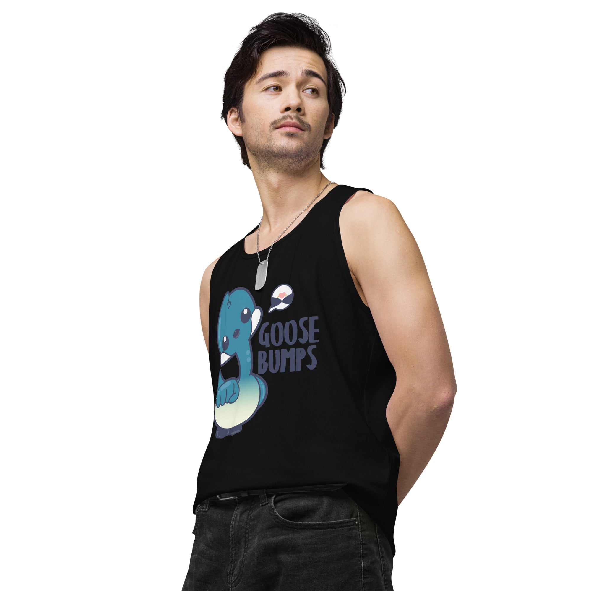 GOOSE BUMPS - Premium Tank Top - ChubbleGumLLC