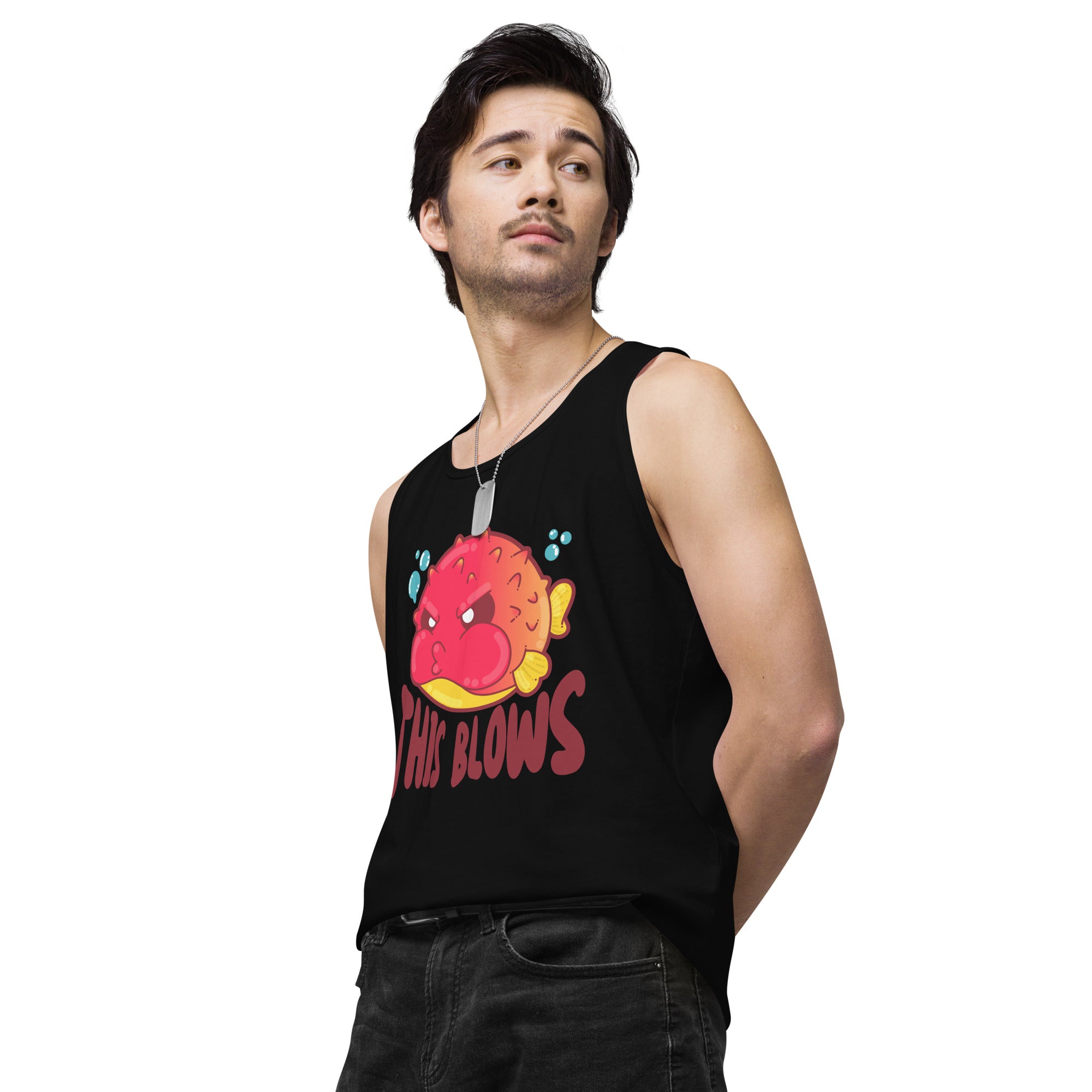 THIS BLOWS - Premium Tank Top - ChubbleGumLLC