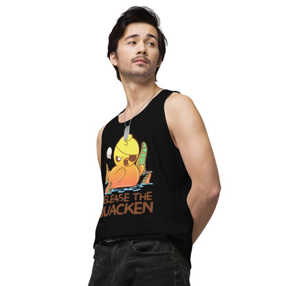 RELEASE THE QUACKEN - Premium Tank Top - ChubbleGumLLC