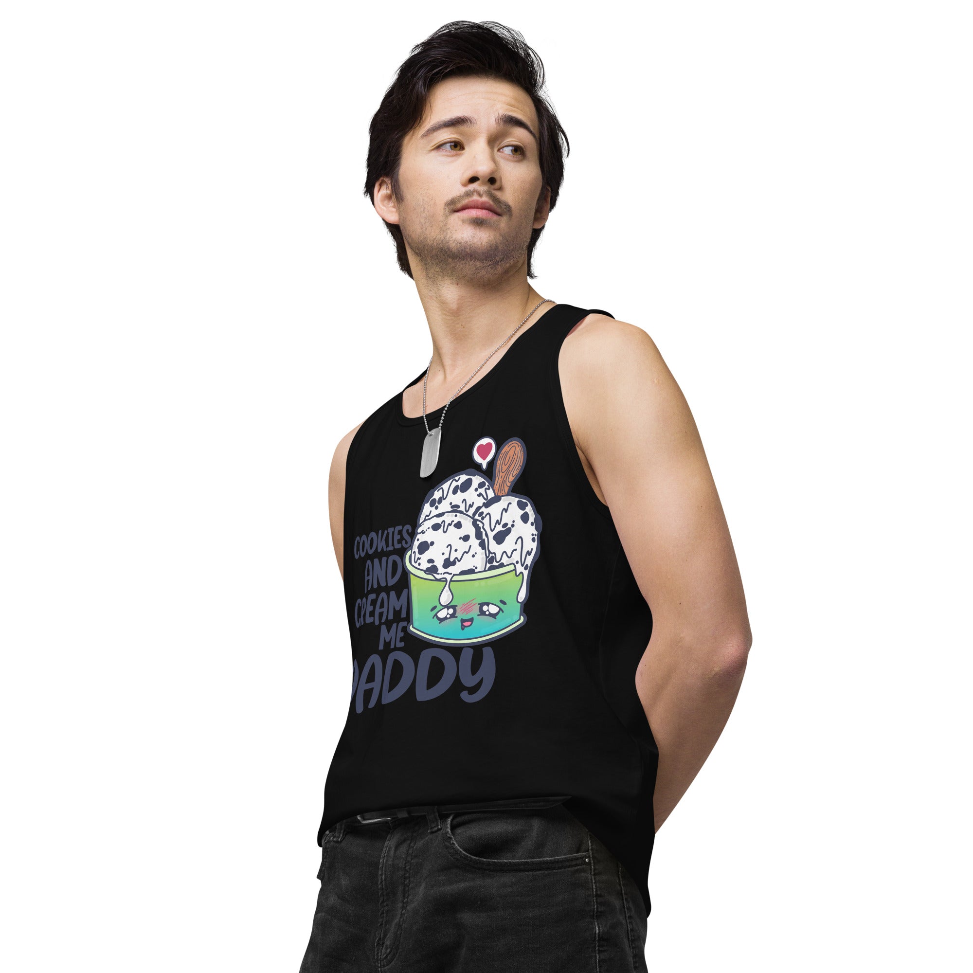 COOKIES AND CREAM ME DADDY - Tank Top - ChubbleGumLLC