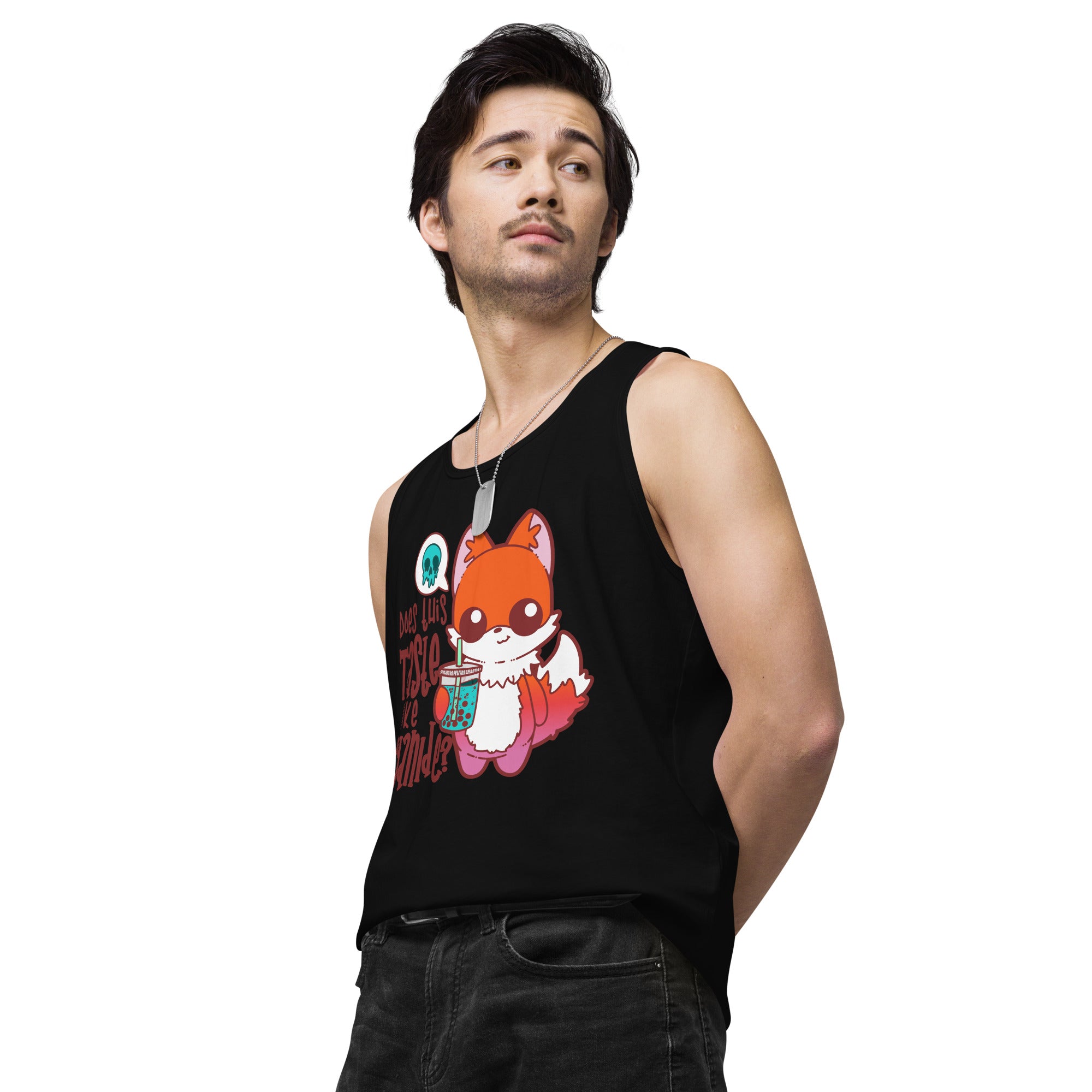 DOES THIS TASTE LIKE CYANIDE - Premium Tank Top - ChubbleGumLLC