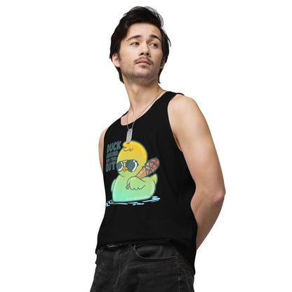 DUCK AROUND AND FIND OUT - Premium Tank Top - ChubbleGumLLC