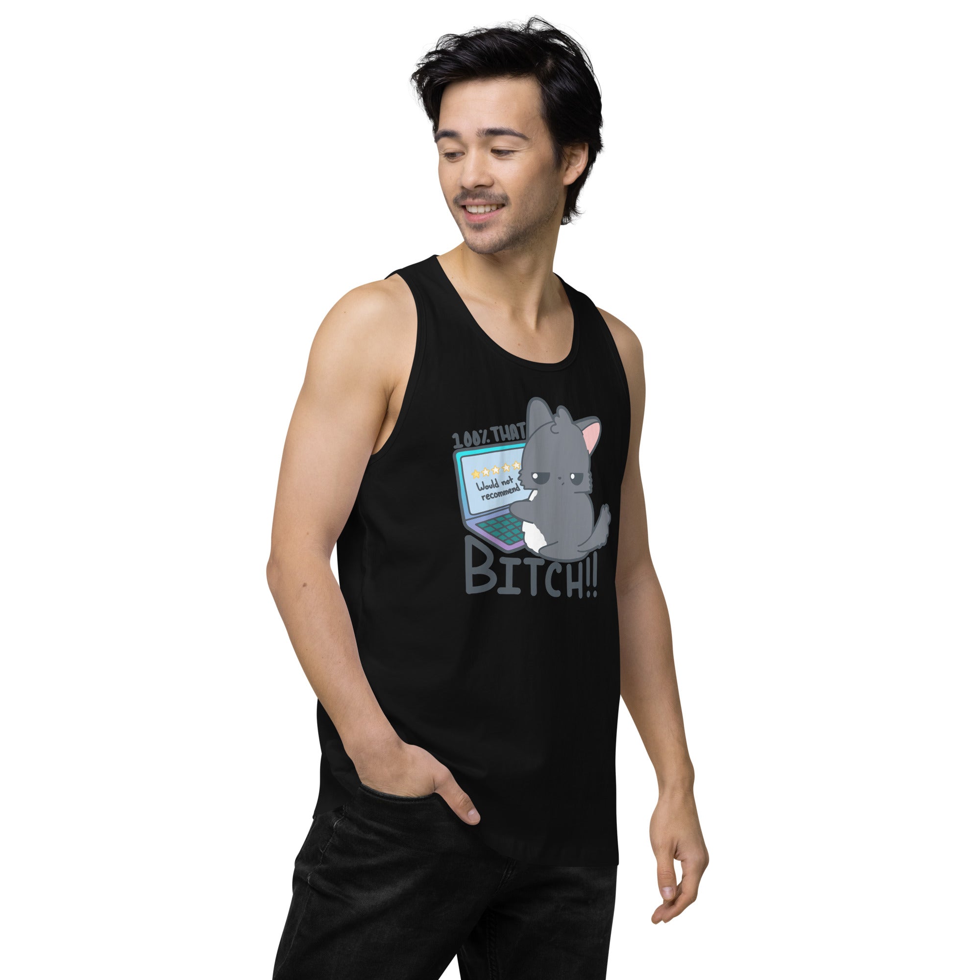 100 % THAT BITCH - Premium Tank Top - ChubbleGumLLC