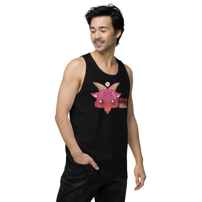 CUTE AS HELL - Premium Tank Top - ChubbleGumLLC