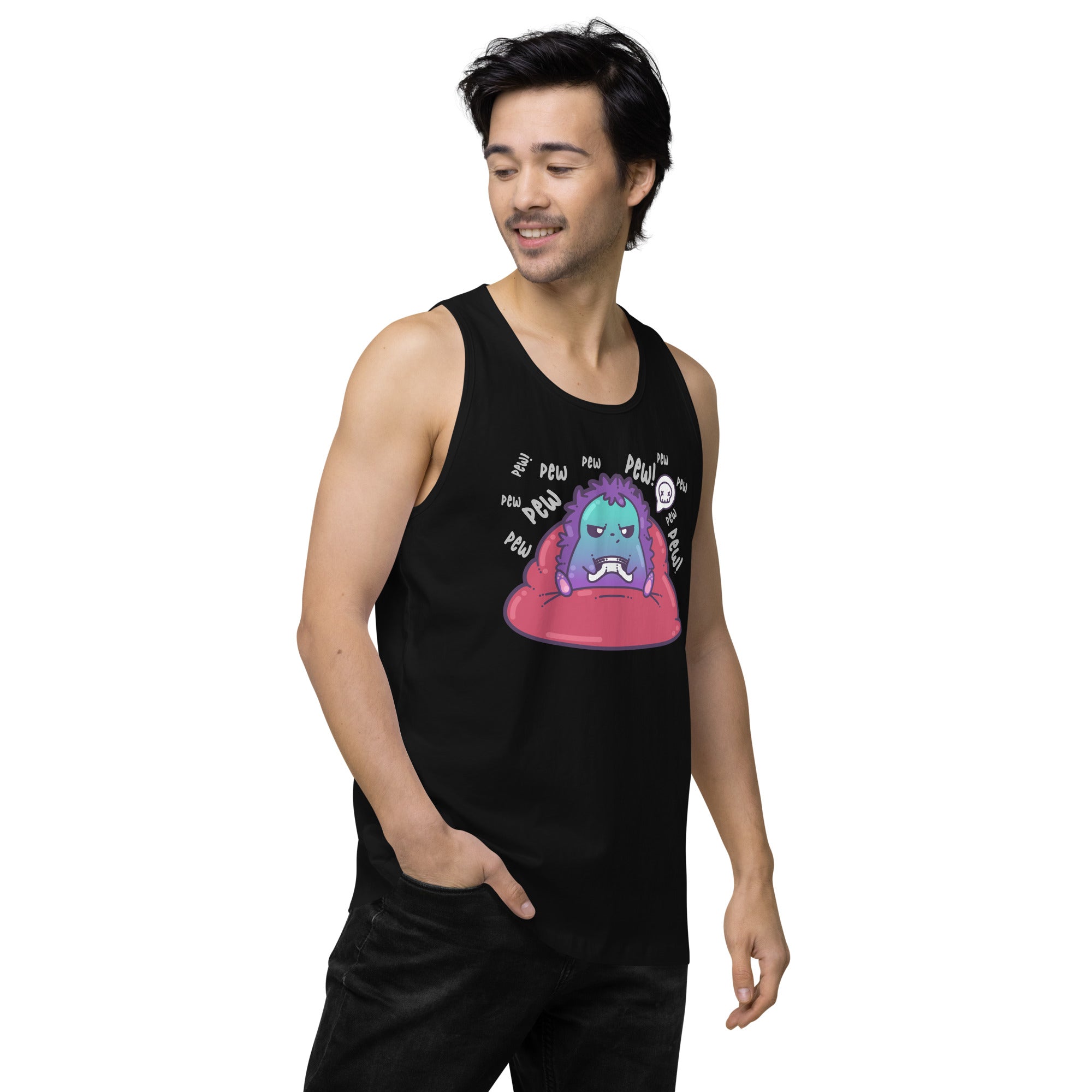 PEW PEW PEW - Premium Tank Top - ChubbleGumLLC