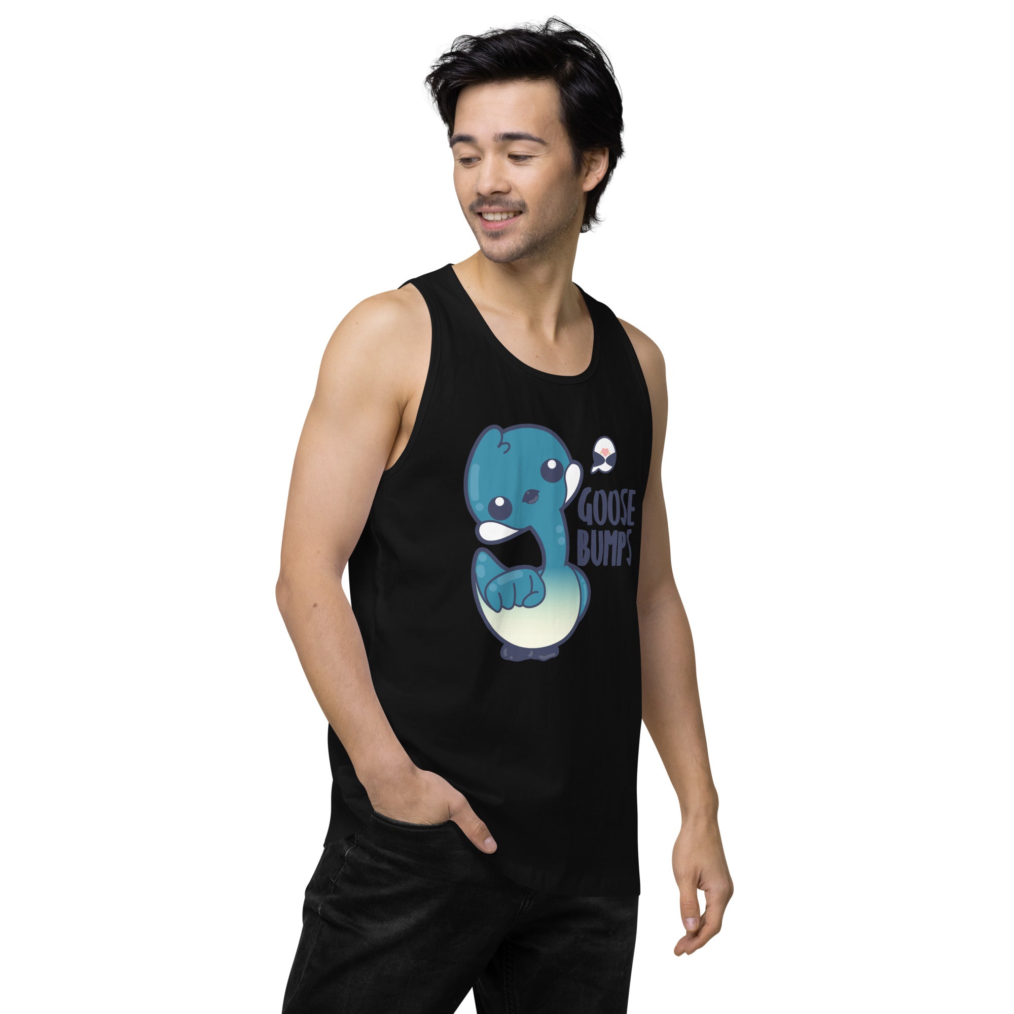 GOOSE BUMPS - Premium Tank Top - ChubbleGumLLC