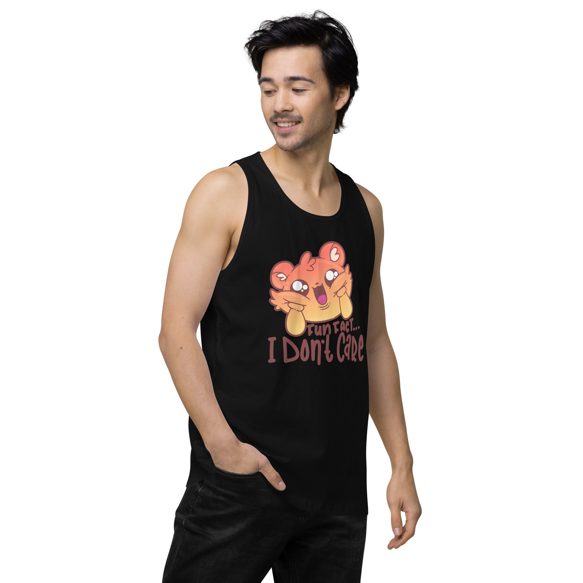 FUN FACT I DONT CARE - Premium Tank Top - ChubbleGumLLC