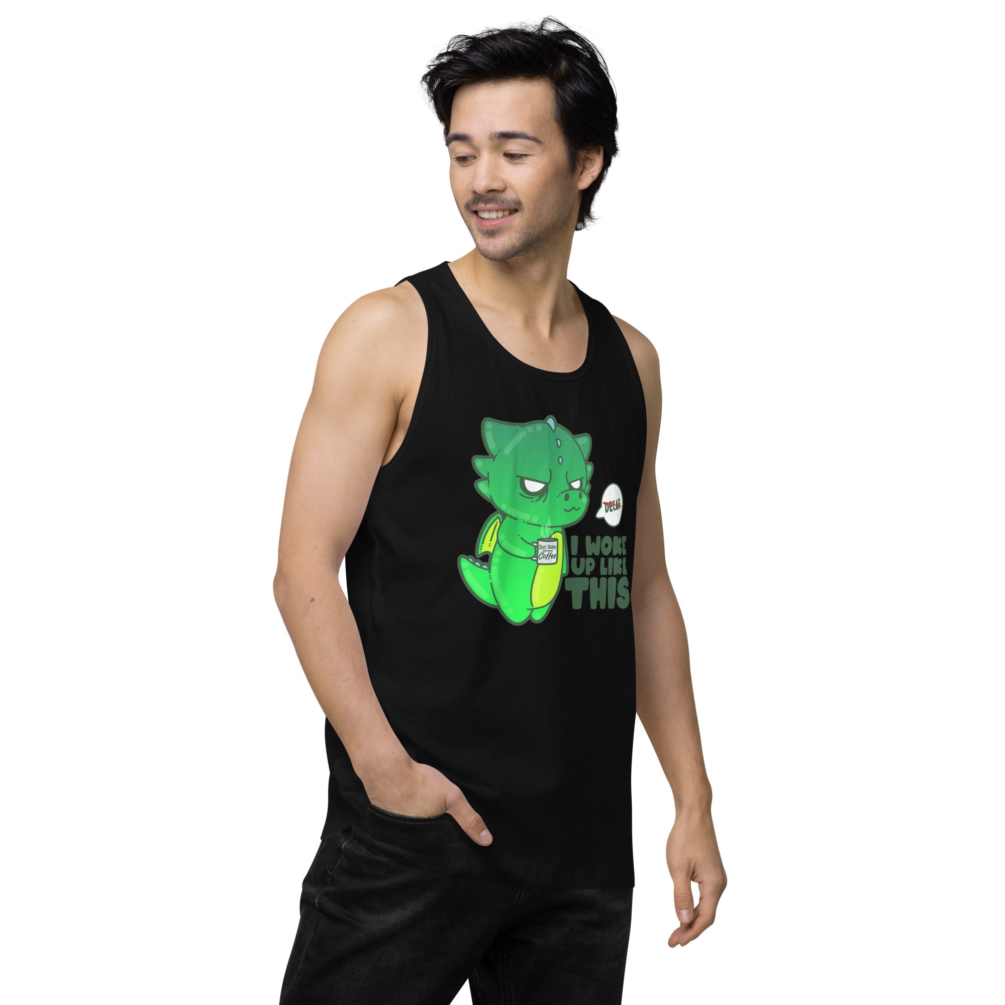 I WOKE UP LIKE THIS - Premium Tank Top - ChubbleGumLLC