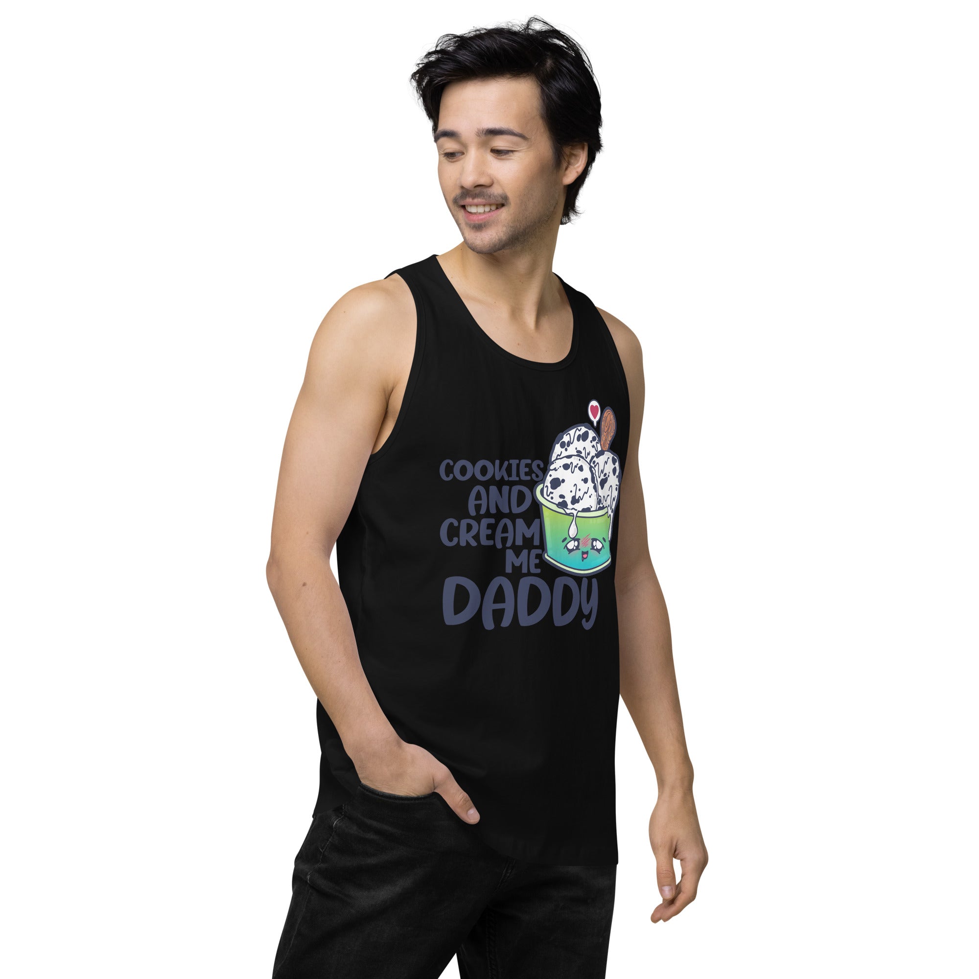 COOKIES AND CREAM ME DADDY - Tank Top - ChubbleGumLLC