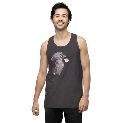 EASILY DISTRACTED BY WIENERS - Premium Tank Top - ChubbleGumLLC