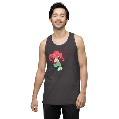 I WANNA BE WHERE THE PEOPLE ARENT - Premium Tank Top - ChubbleGumLLC