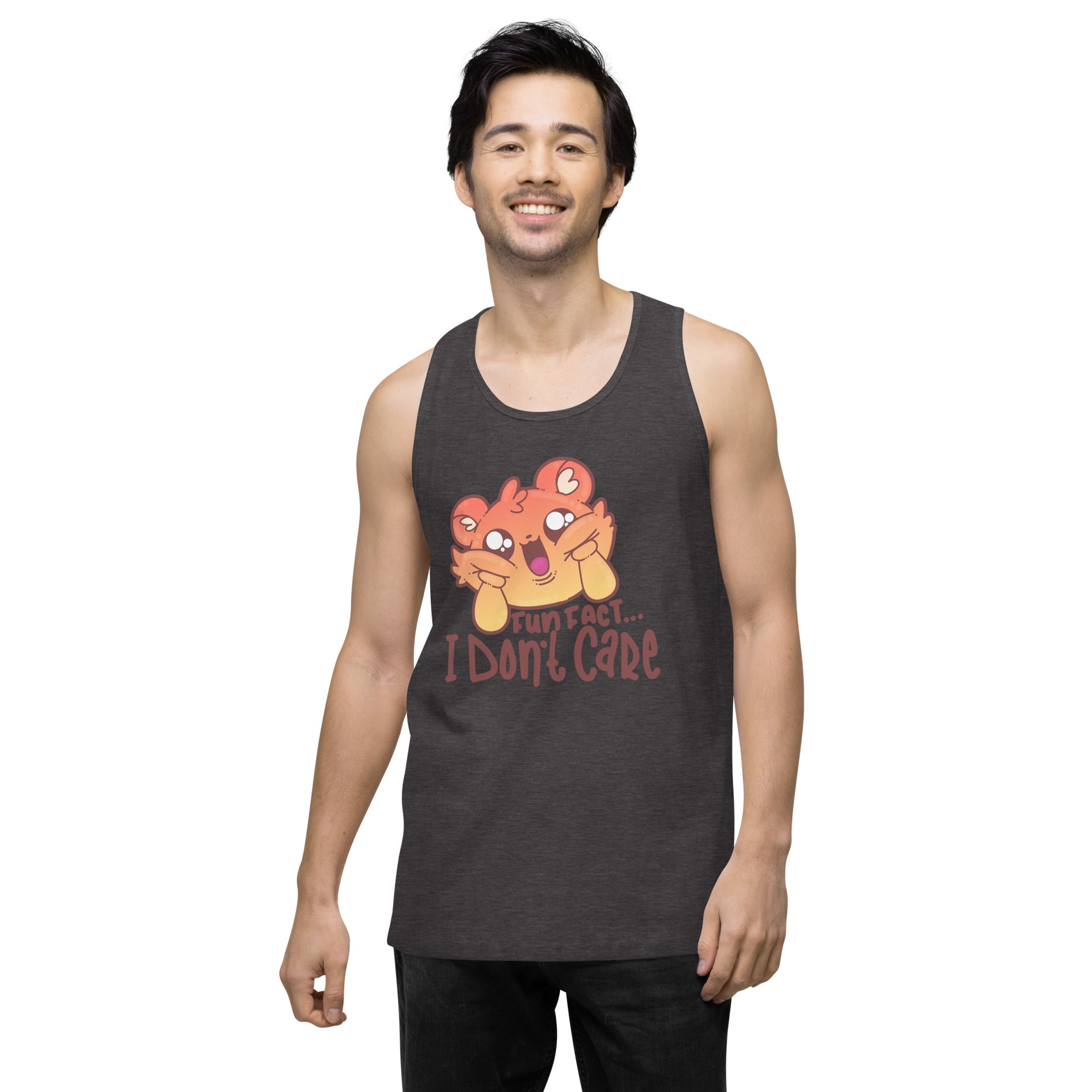 FUN FACT I DONT CARE - Premium Tank Top - ChubbleGumLLC