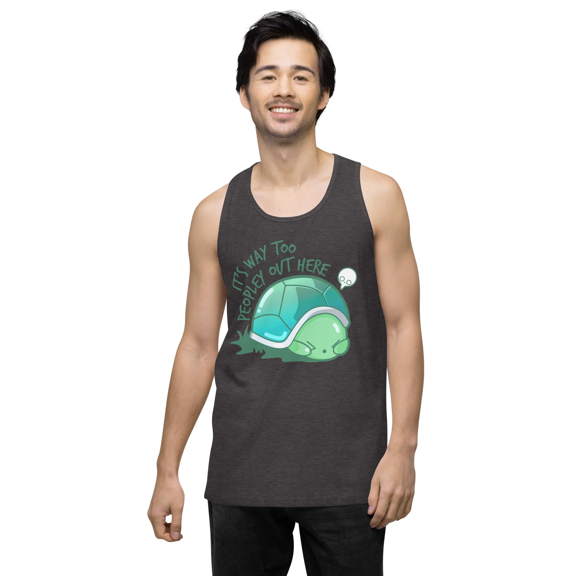 WAY TOO PEOPLEY - Premium Tank Top - ChubbleGumLLC