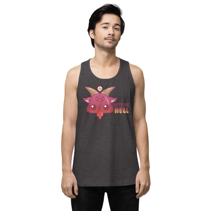 CUTE AS HELL - Premium Tank Top - ChubbleGumLLC