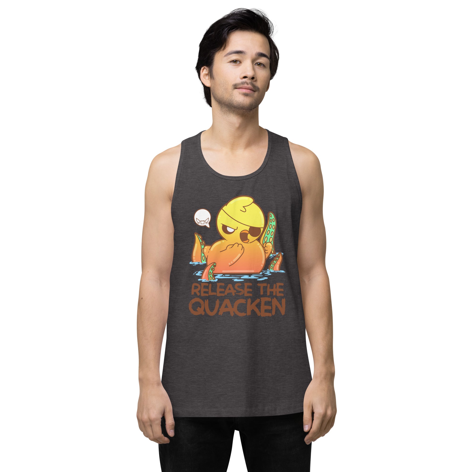 RELEASE THE QUACKEN - Premium Tank Top - ChubbleGumLLC