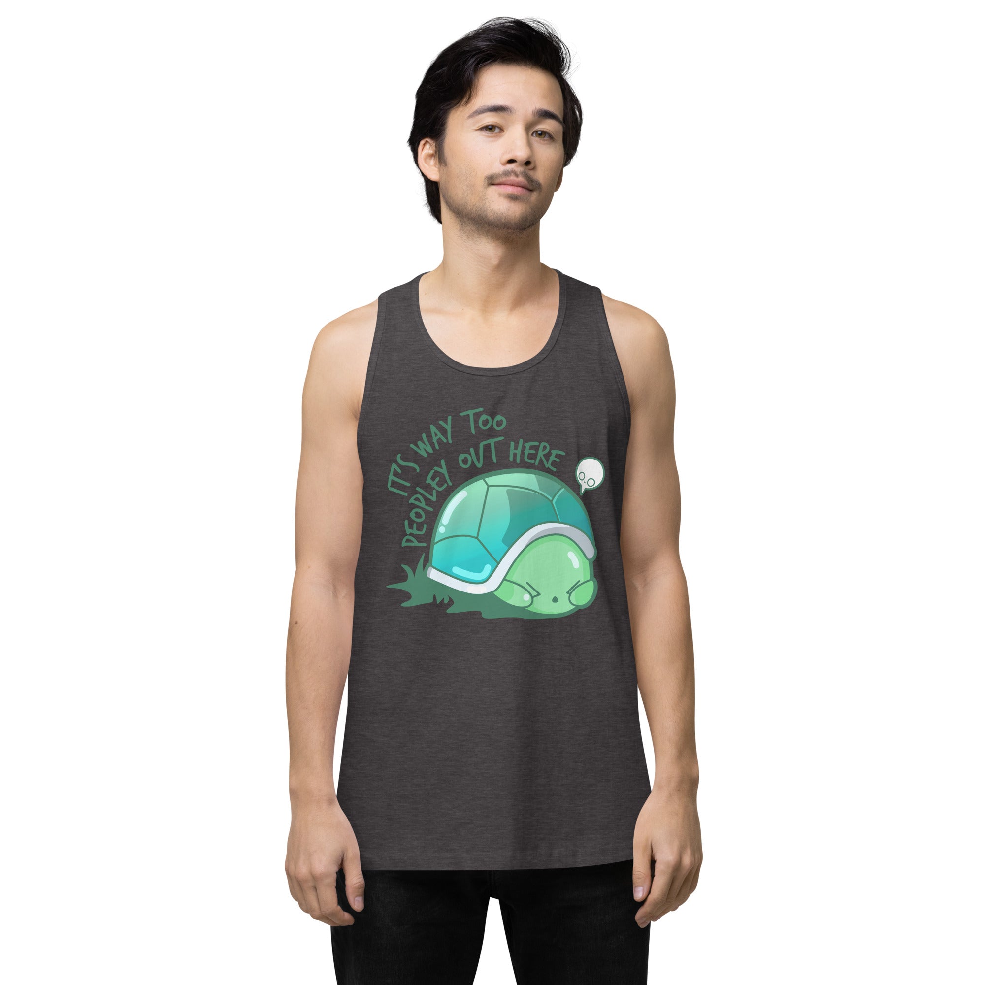 WAY TOO PEOPLEY - Premium Tank Top - ChubbleGumLLC