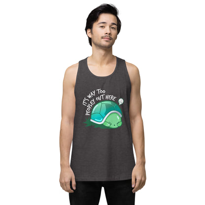 WAY TOO PEOPLEY - Modded Premium Tank Top - ChubbleGumLLC