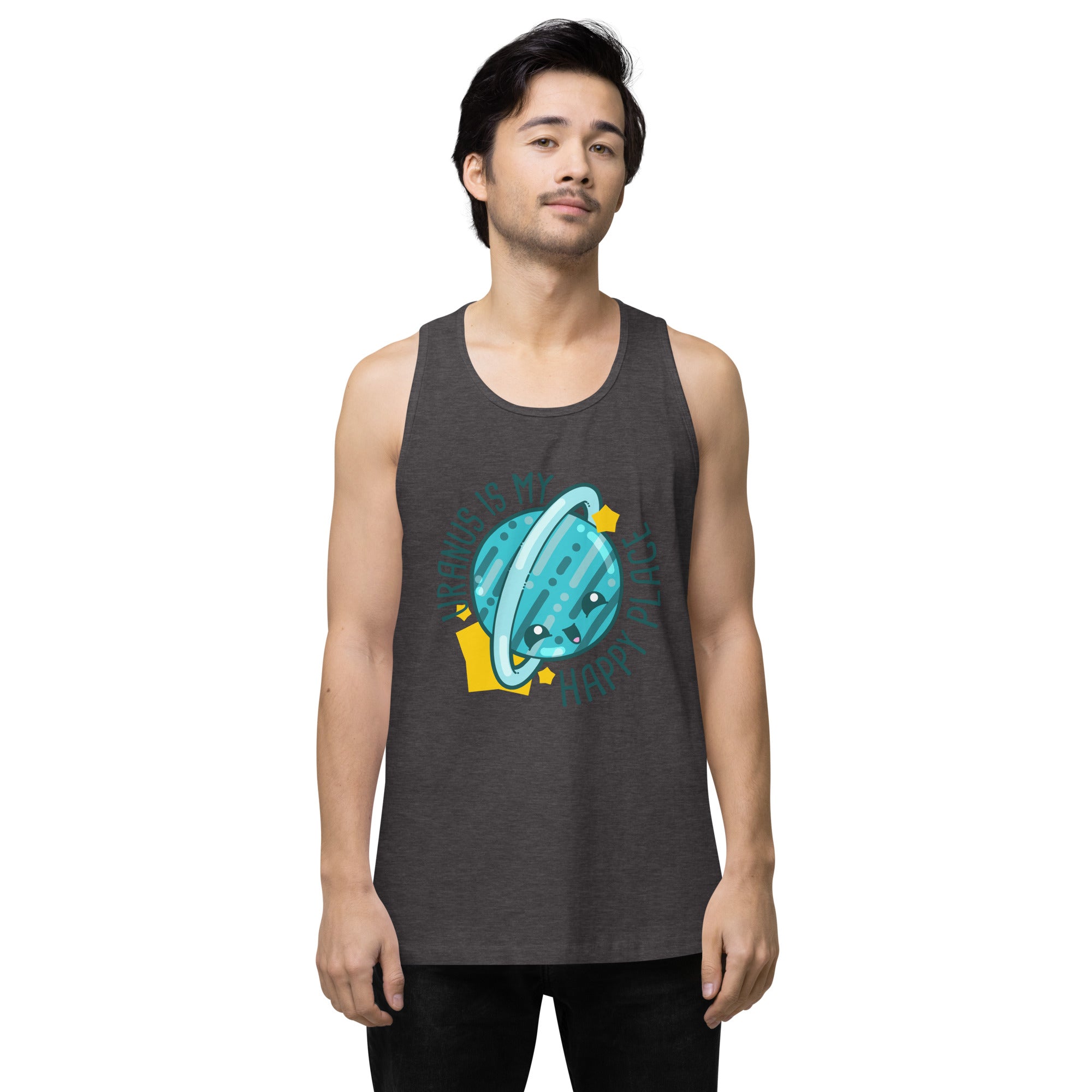 URANUS IS MY HAPPY PLACE - Tank Top - ChubbleGumLLC