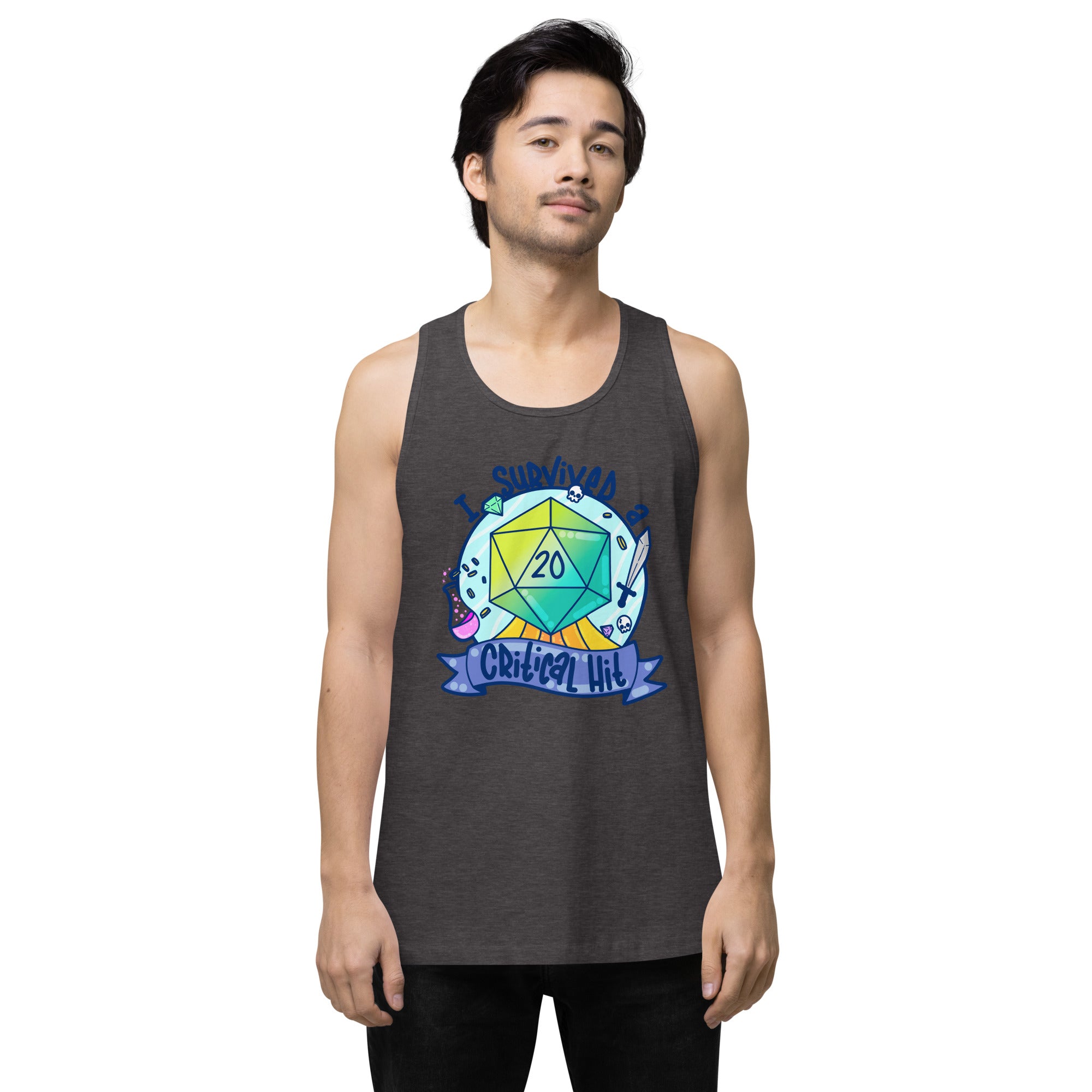 I SURVIVED A CRITICAL HIT - Tank Top - ChubbleGumLLC