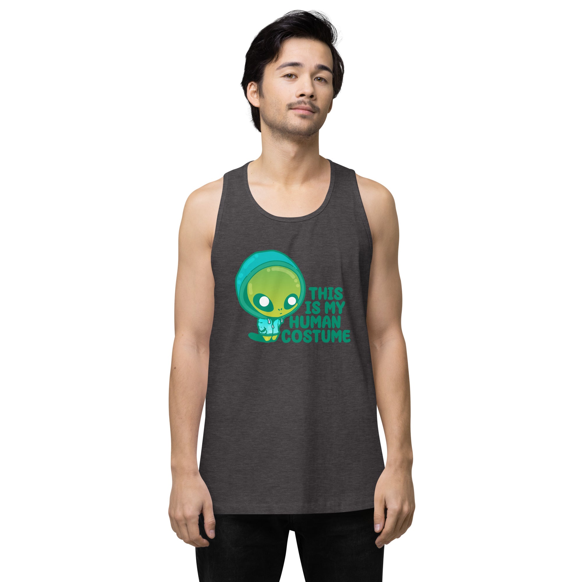 THIS IS MY HUMAN COSTUME - Premium Tank Top - ChubbleGumLLC