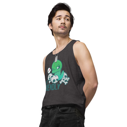 NOT FRIENDLY - Premium Tank Top - ChubbleGumLLC