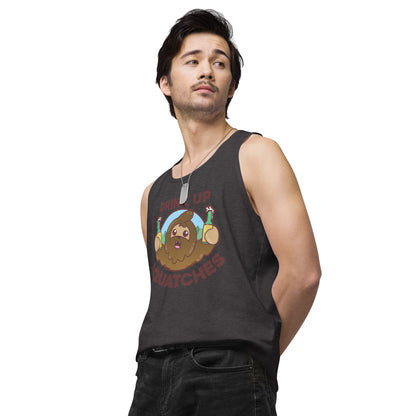 DRINK UP SQUATCHES - Premium Tank Top - ChubbleGumLLC