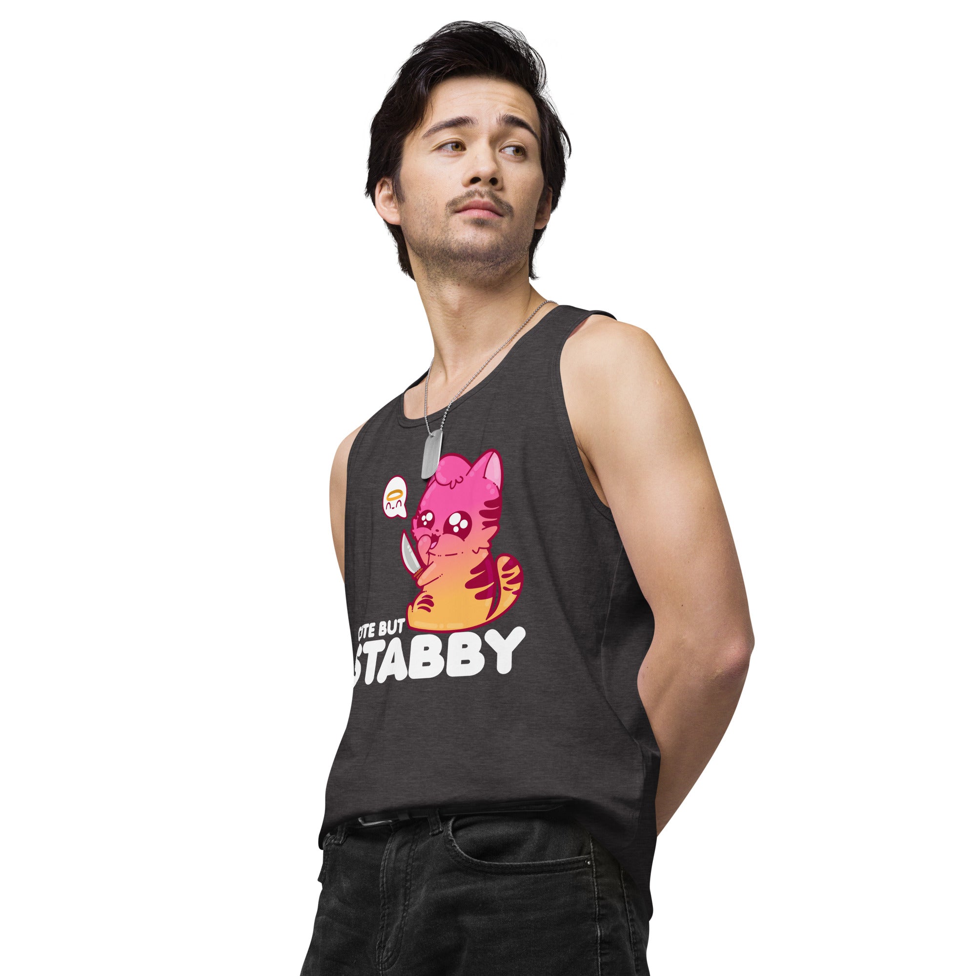 CUTE BUT STABBY - Modified Premium Tank Top - ChubbleGumLLC