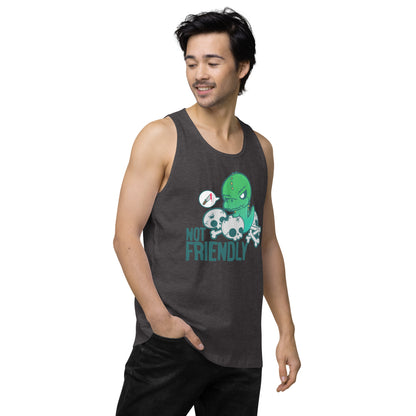 NOT FRIENDLY - Premium Tank Top - ChubbleGumLLC