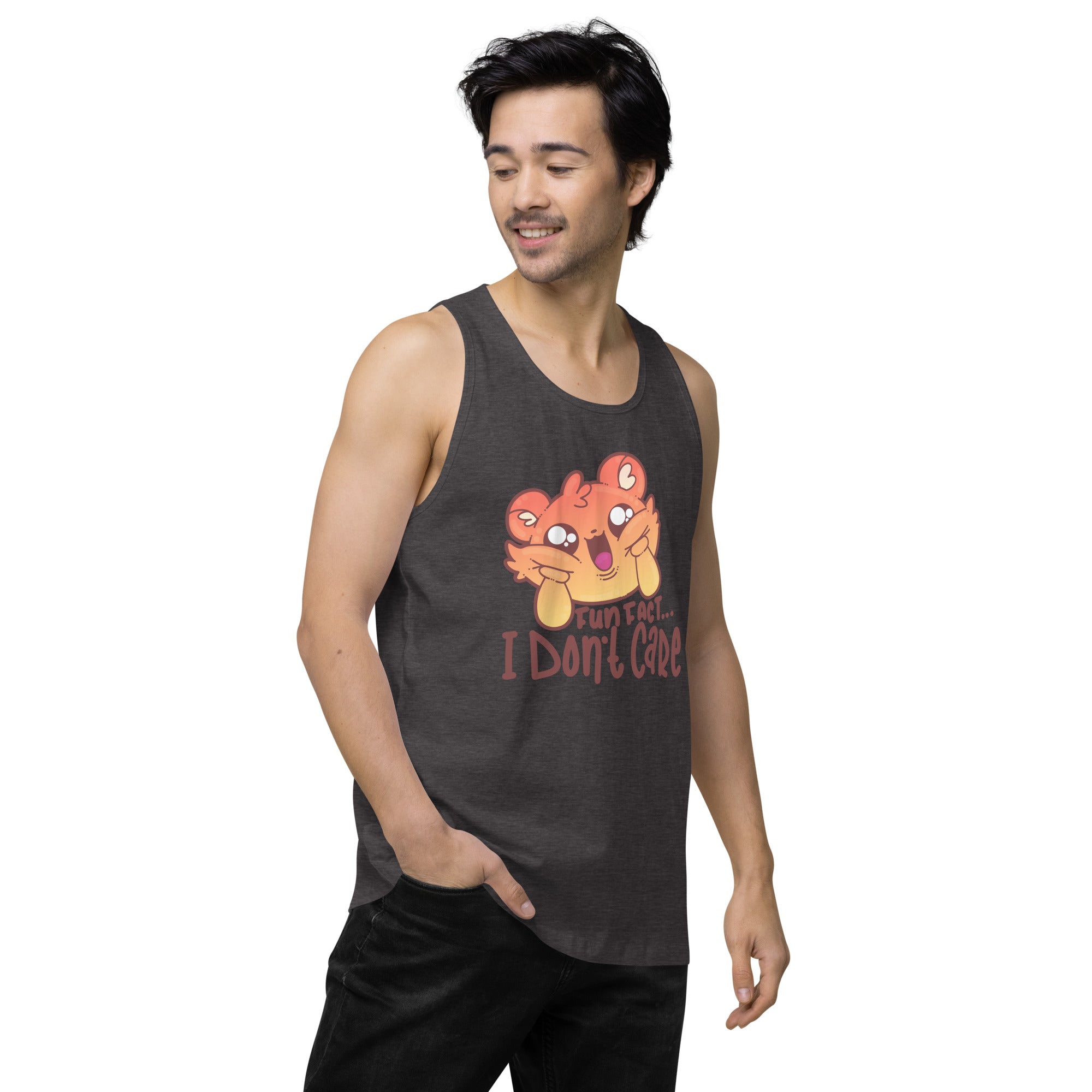 FUN FACT I DONT CARE - Premium Tank Top - ChubbleGumLLC