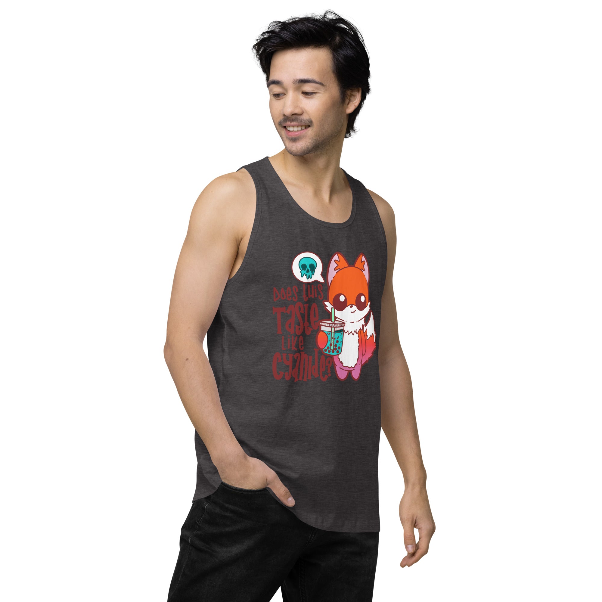 DOES THIS TASTE LIKE CYANIDE - Premium Tank Top - ChubbleGumLLC