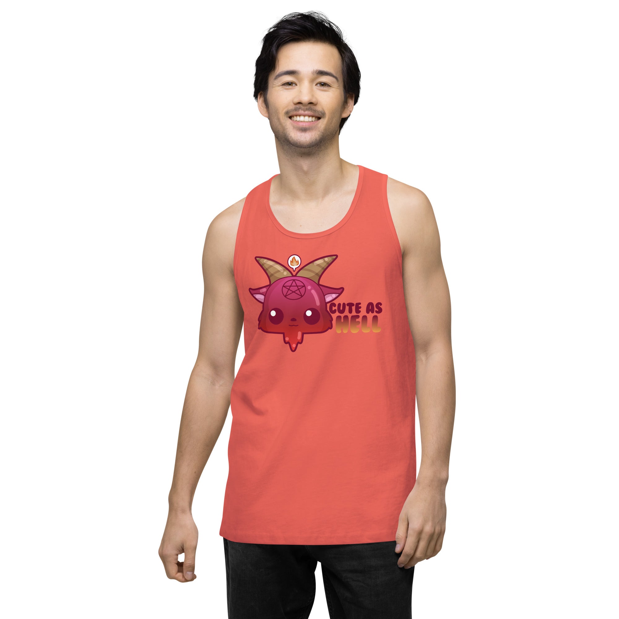 CUTE AS HELL - Premium Tank Top - ChubbleGumLLC