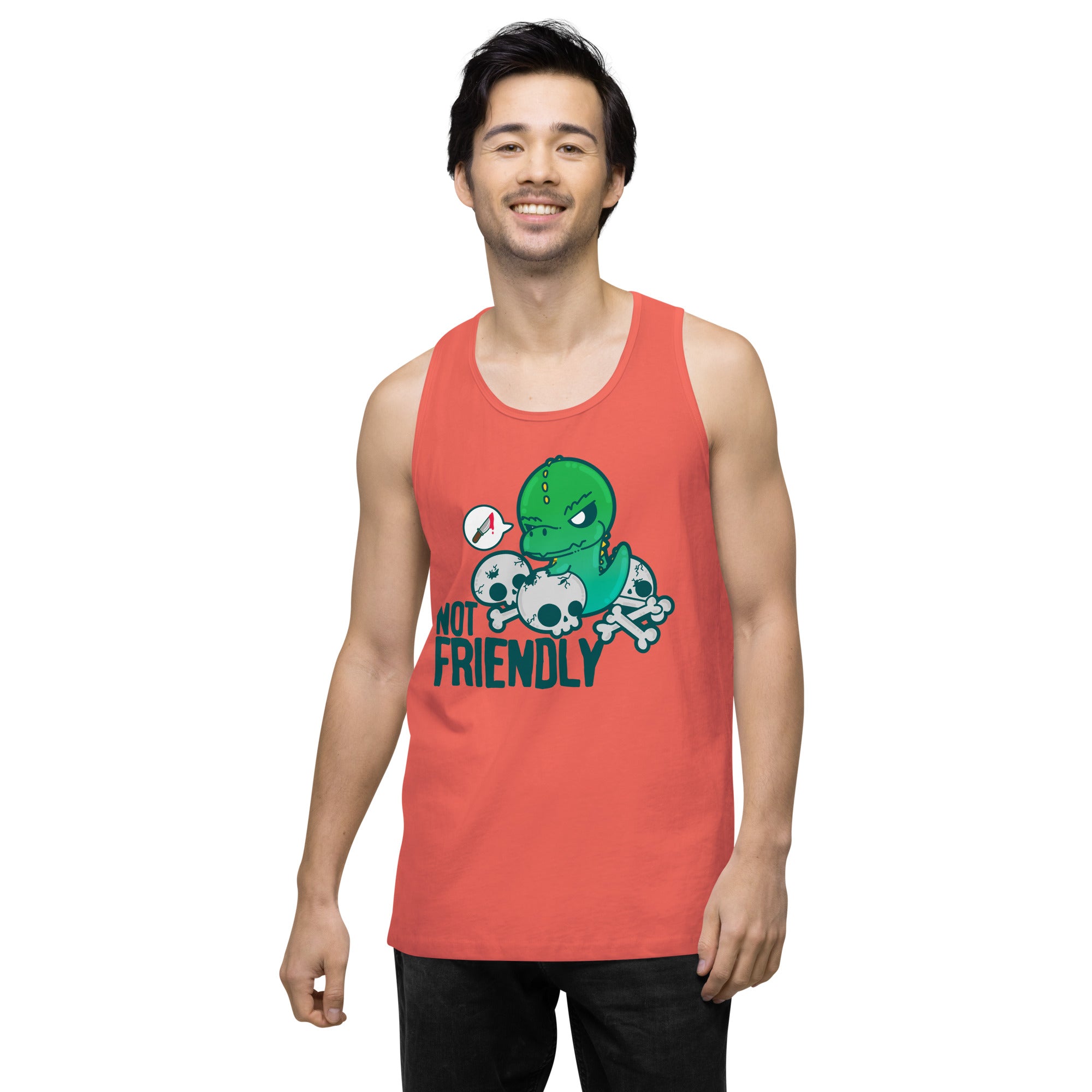 NOT FRIENDLY - Premium Tank Top - ChubbleGumLLC