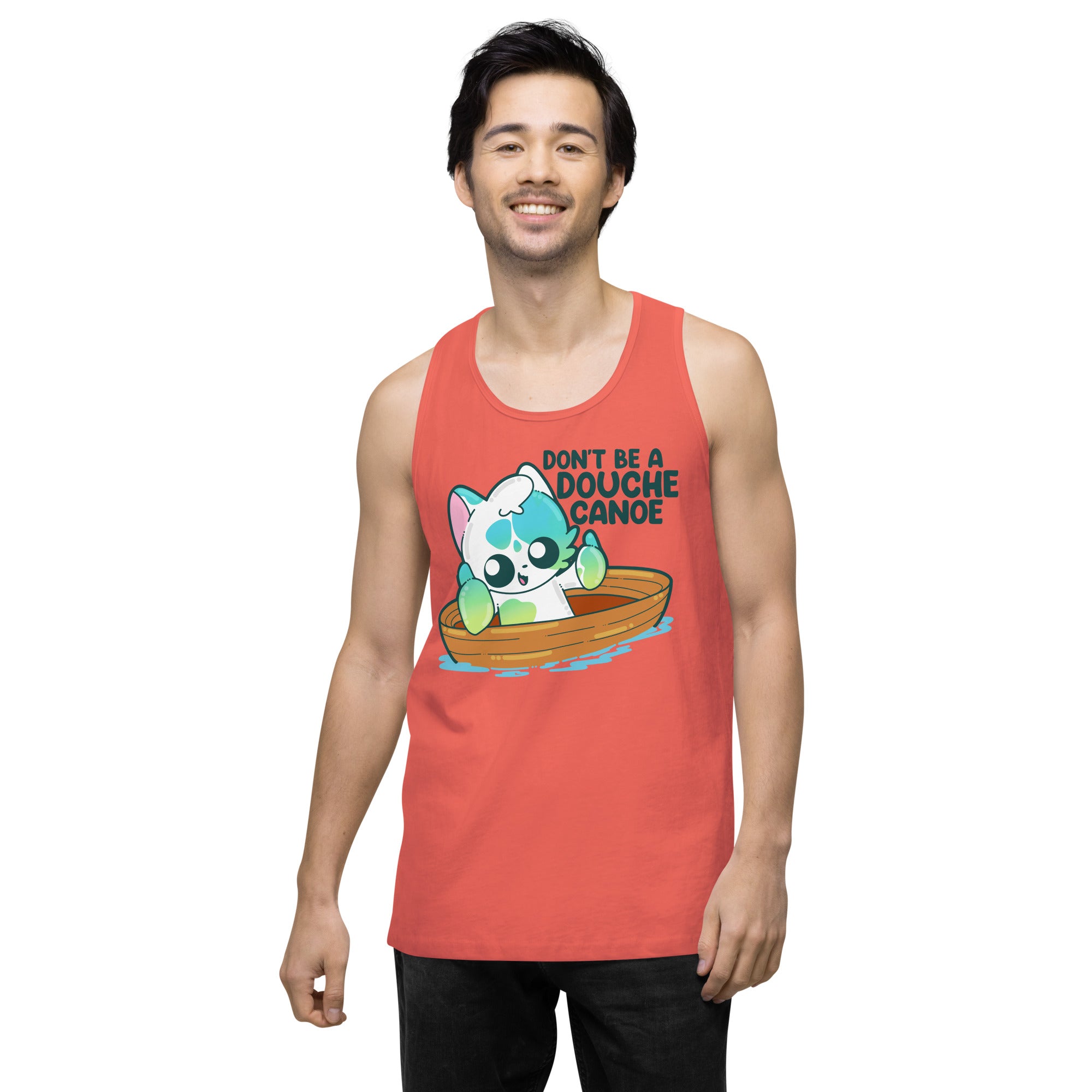 DONT BE A DOUCHE CANOE - Premium Tank Top - ChubbleGumLLC