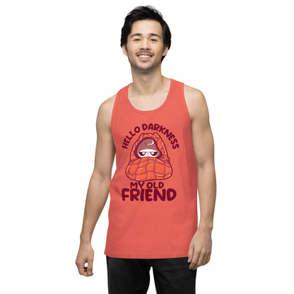 HELLO DARKNESS - Premium Tank Top - ChubbleGumLLC