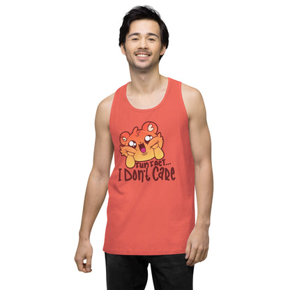 FUN FACT I DONT CARE - Premium Tank Top - ChubbleGumLLC