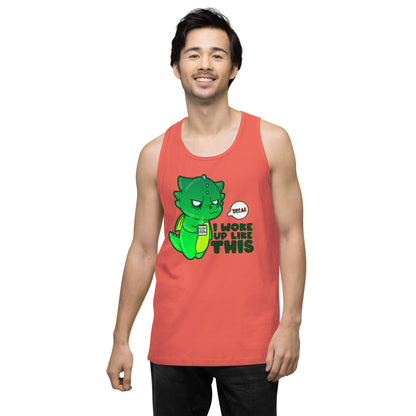 I WOKE UP LIKE THIS - Premium Tank Top - ChubbleGumLLC