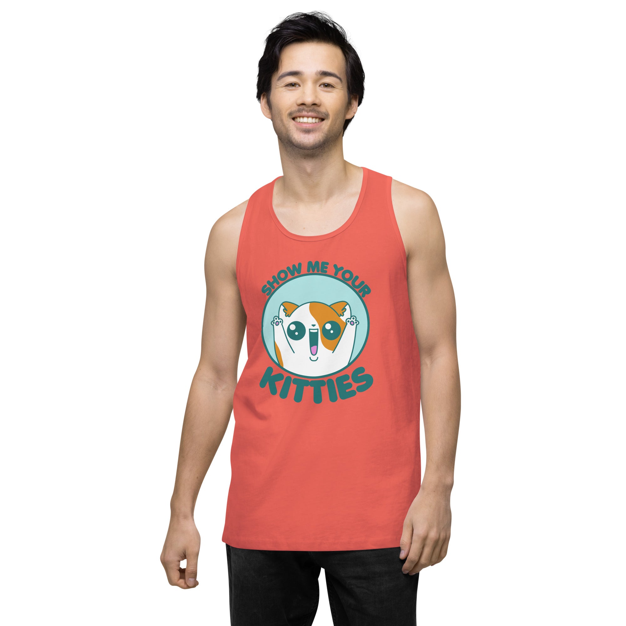 SHOW ME YOUR KITTIES - Premium Tank Top - ChubbleGumLLC