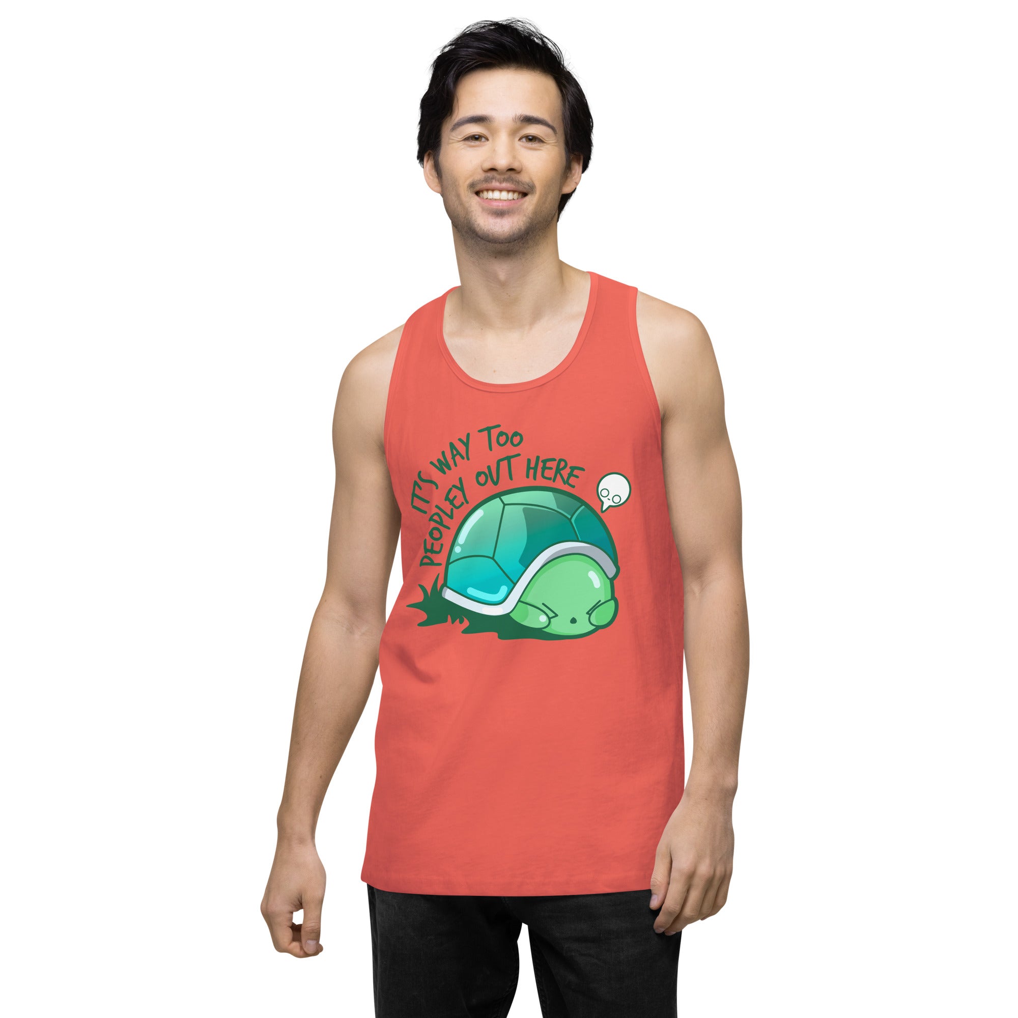 WAY TOO PEOPLEY - Premium Tank Top - ChubbleGumLLC