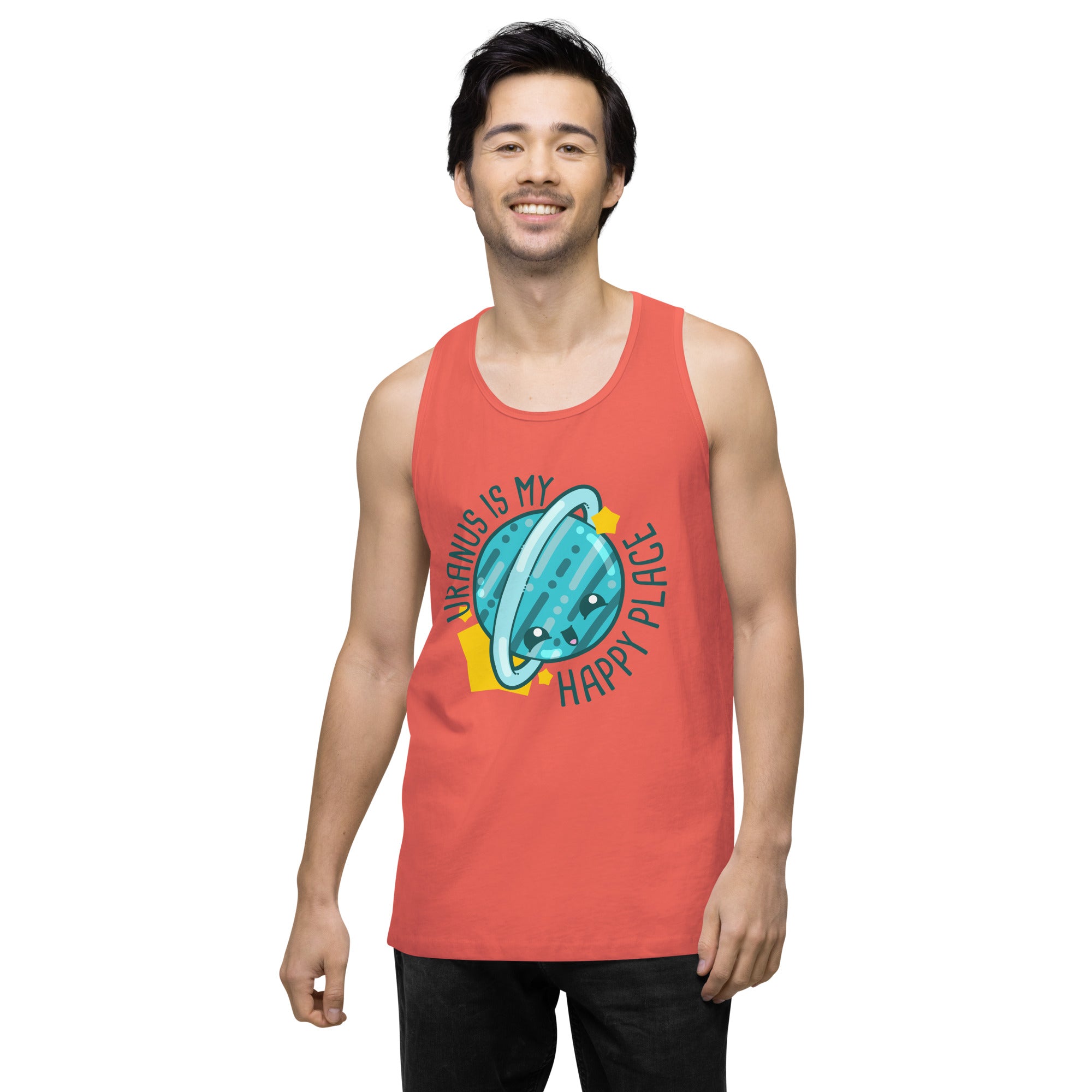 URANUS IS MY HAPPY PLACE - Tank Top - ChubbleGumLLC