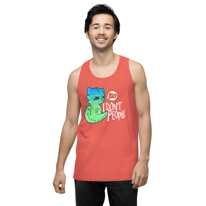 I DONT PEOPLE - Modified Premium Tank Top - ChubbleGumLLC