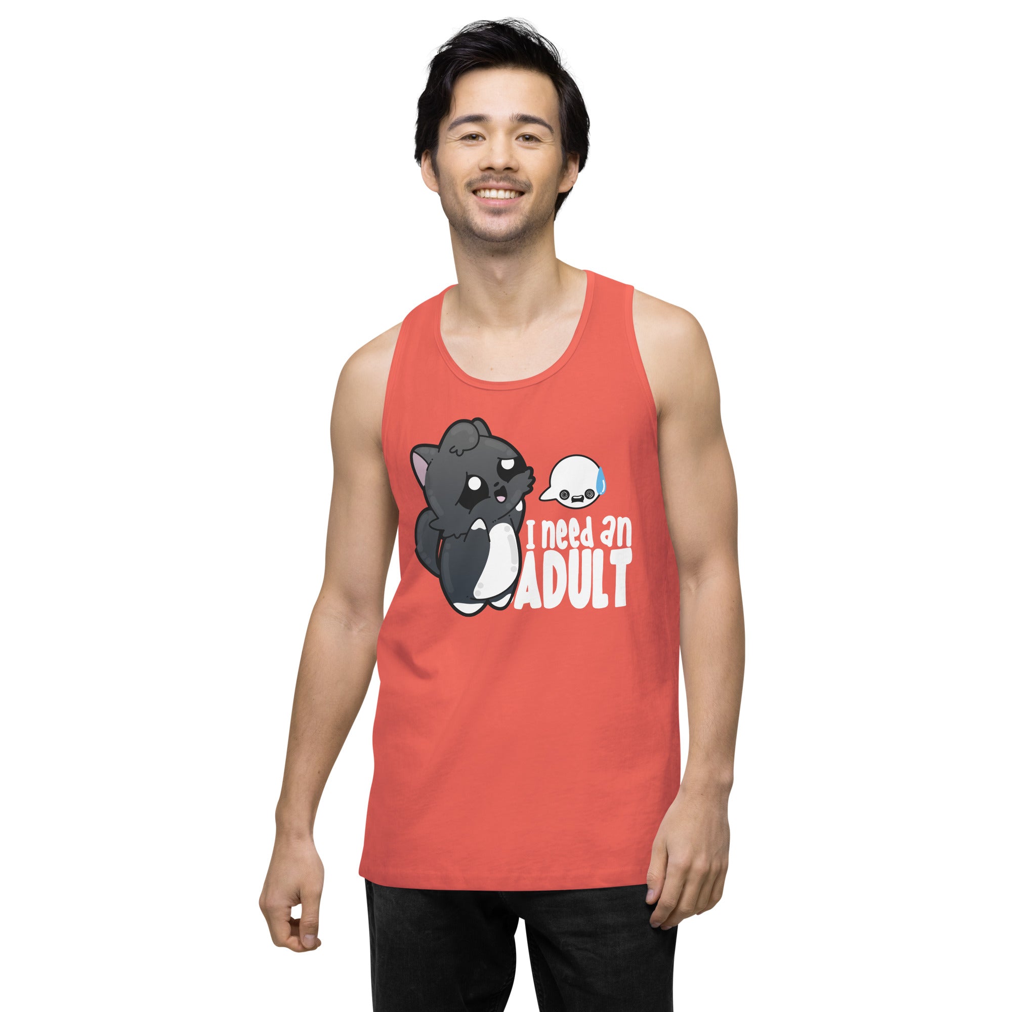 I NEED AN ADULT - Modified Premium Tank Top - ChubbleGumLLC