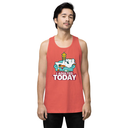 I ADULTED TODAY - Premium Tank Top - ChubbleGumLLC